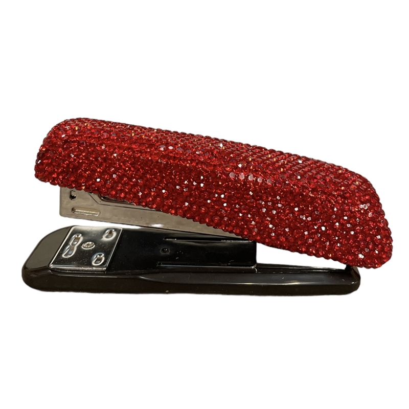 Red Rhinestone Stapler ST100R RED RHINESTONES STAPLER
